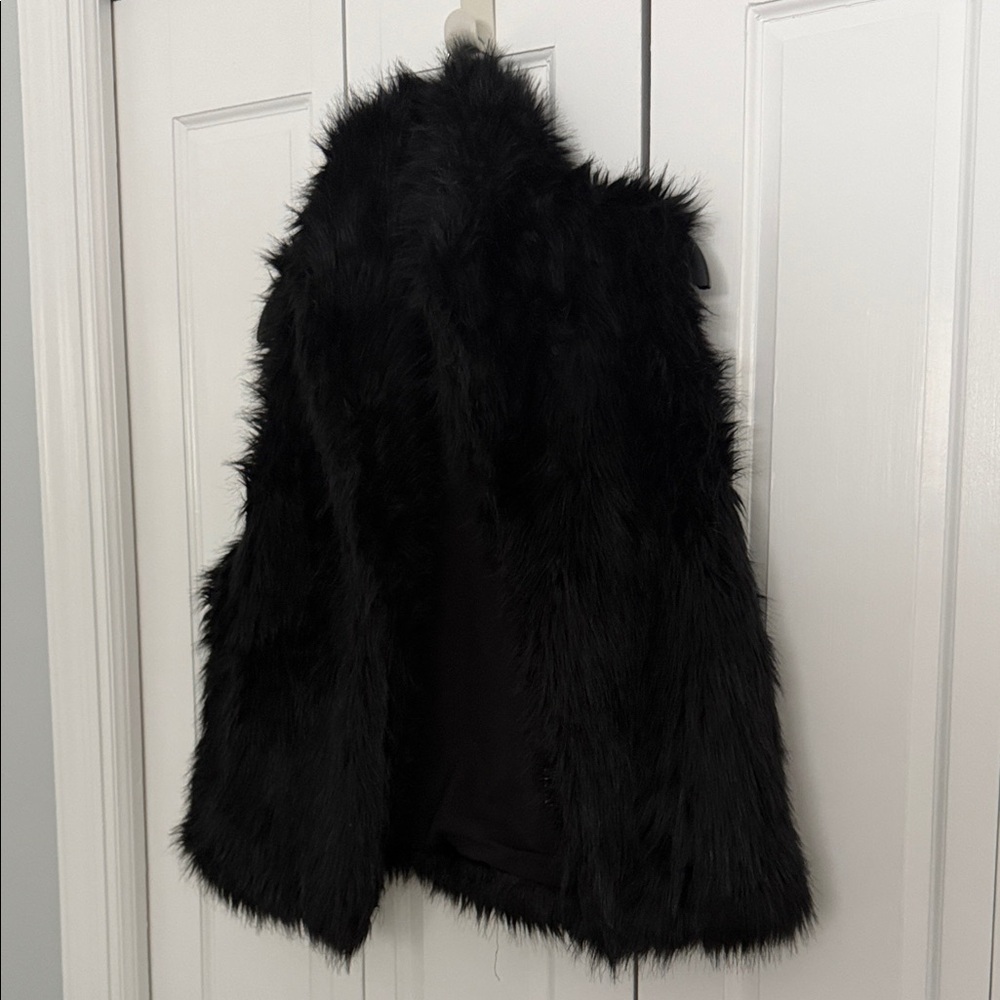 Sam Edelman Black Faux Fur Jacket